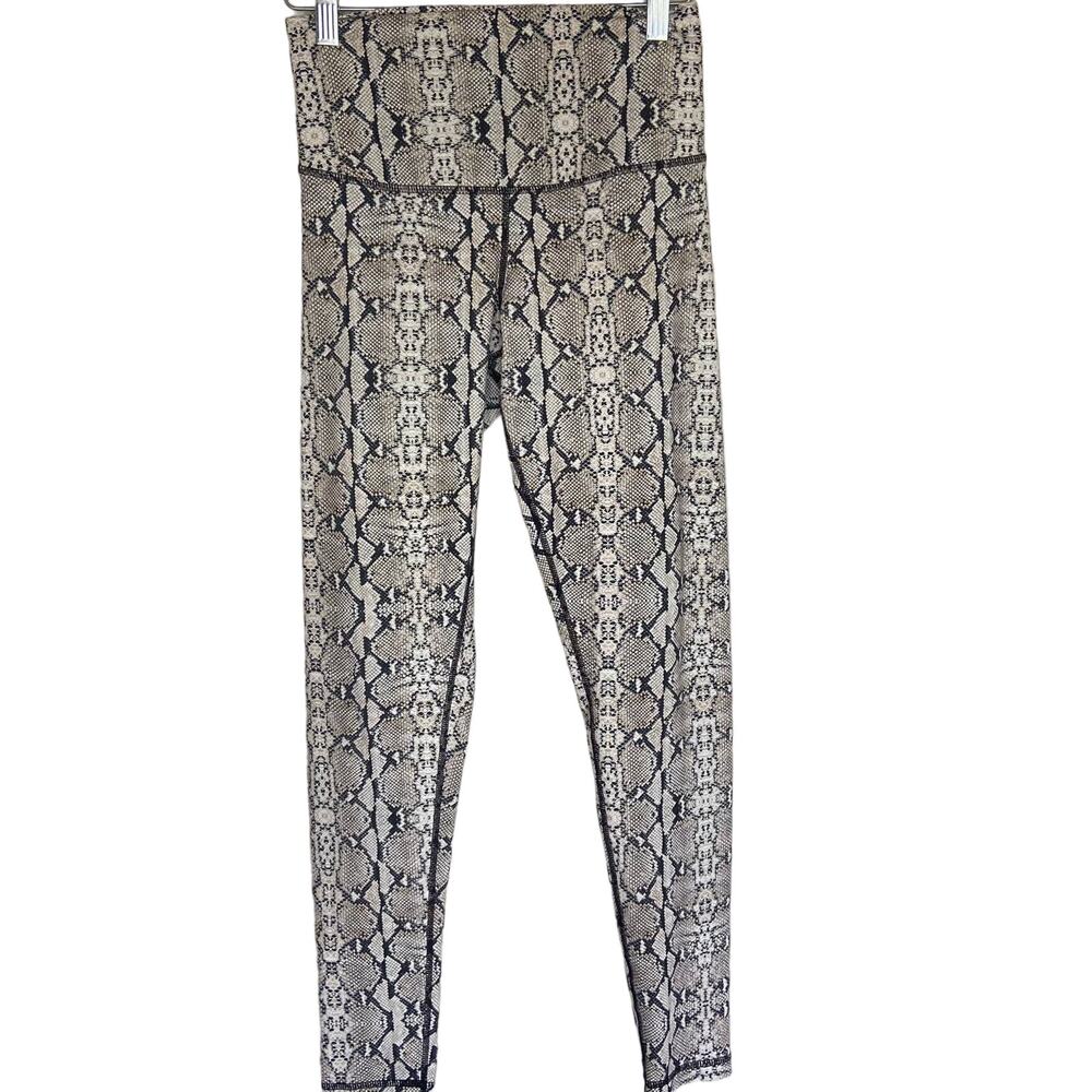 DYI Define Your Inspiration Faux Snake Piton Print Workout Leggings High Waist M